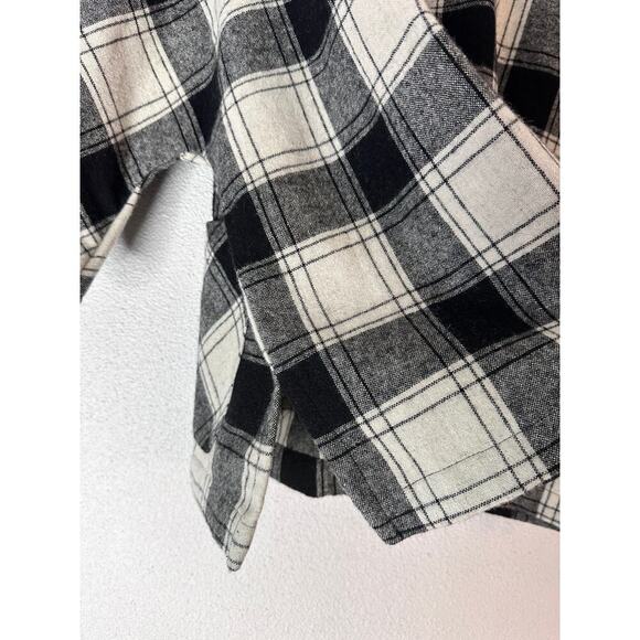 Coldwater Creek Plaid Black/ Ivory Checker Wool Blend Women's Jacket Size Pxs - Picture 15 of 15